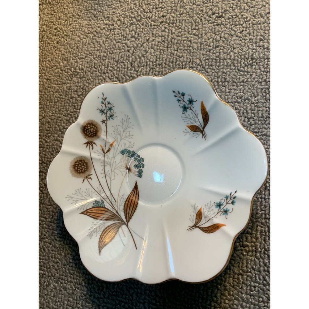 Royal Stuart Fine Bone China Saucer 5" White Floral Made in England